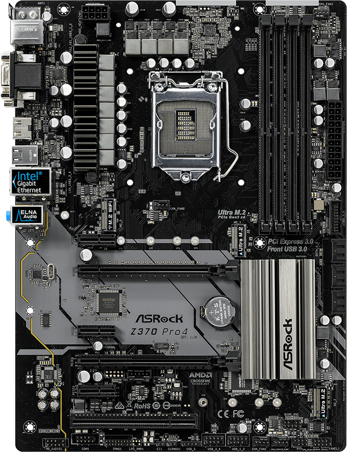 Asrock Z370 Pro4 - Motherboard Specifications On MotherboardDB